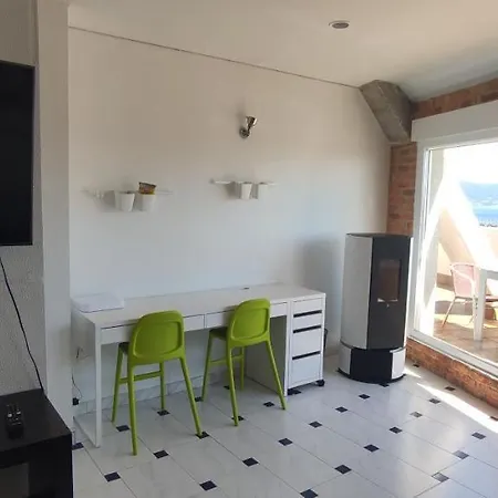 아파트 Atico Vixia Do Mar, Amplia Terraza Y Espectaculares Vistas